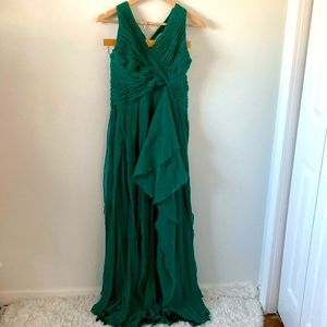 BCBGMAXAZRIA emerald green dress size 12